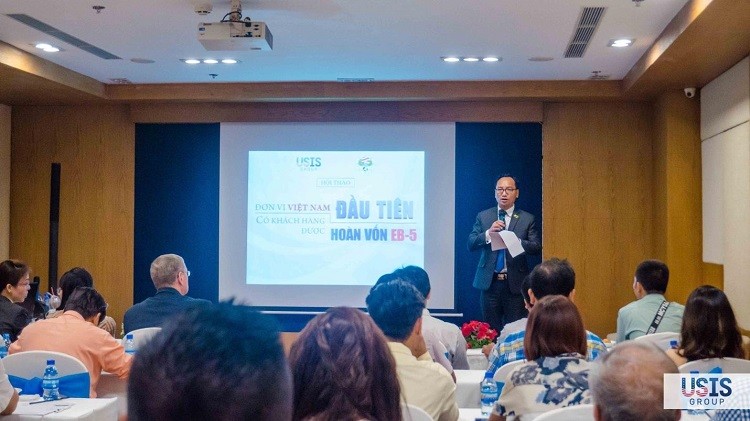 Ông Nguyễn Quốc Cường (Giám đốc Đối ngoại USIS Group) phát biểu khai mạc buổi hội thảo